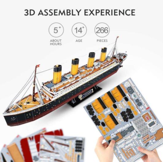 Fa'ata'ita'iga Fa'ata'ita'iga Pepa Fa'ailoga Jigsaw DIY Stadium 3D Puzzle Fa'ata'ita'iga